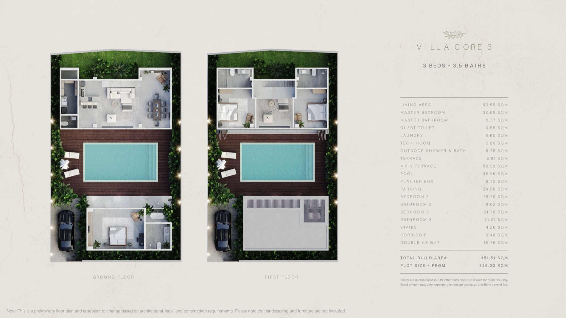 Villa CORE 3 floor plan