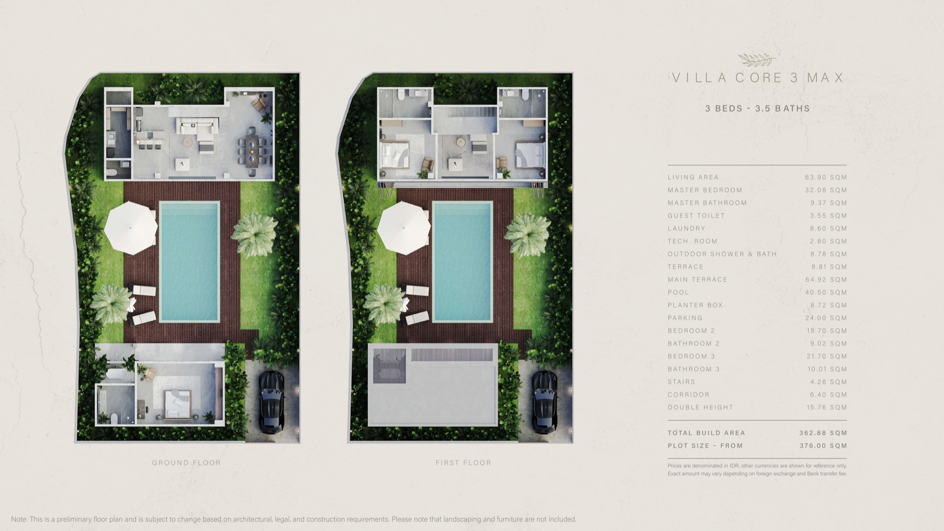 Villa CORE 3 Max floor plan