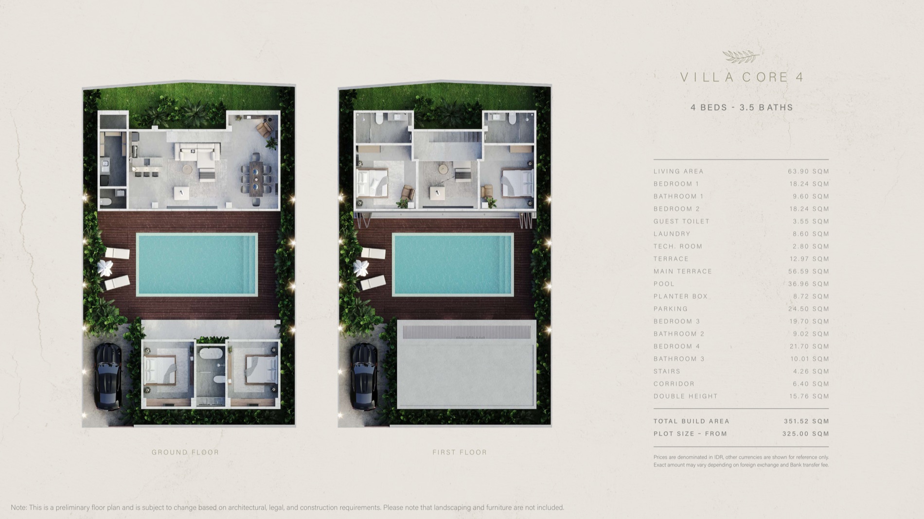 Villa CORE 4 floor plan