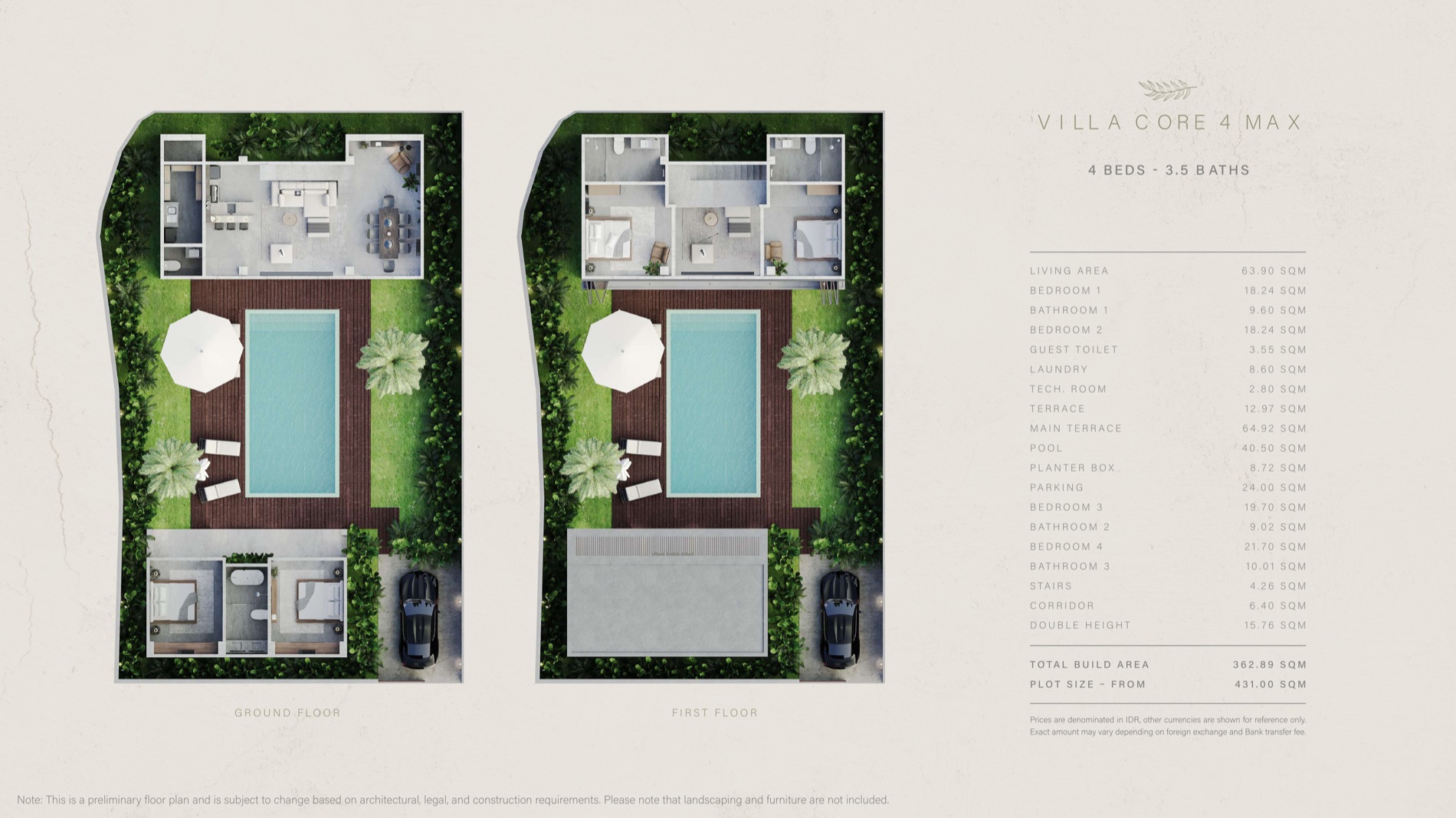 Villa CORE 4 Max floor plan