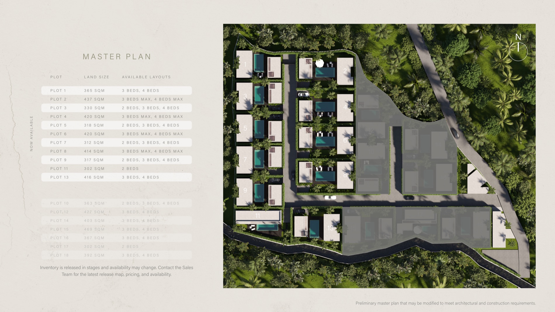 CORE Villas masterplan site plan